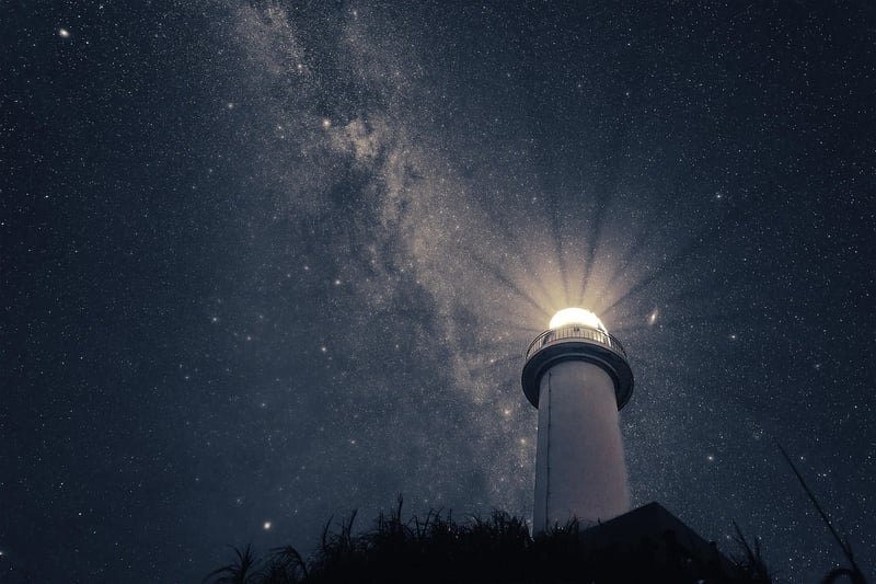 Starry sky for relaxation